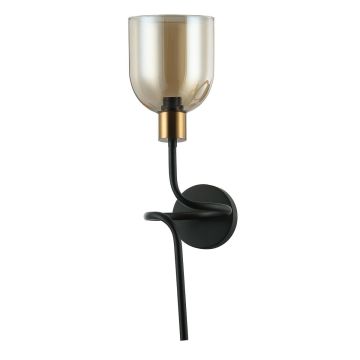 Italux SERVIO WL-66892-1A-BK-AMB Sienos lempa 1x40W/E14 IP20