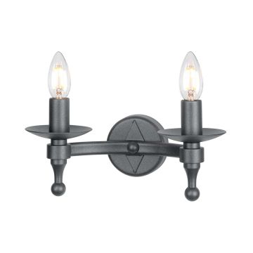 Elstead Lighting WARWICK WR2-GRAPHITE Sienos lempa 2x60W/E14