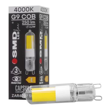 SMD LED BULB ZAR4007SLL Lemputė 1x2,2W/G9 4000K 250lm IP20