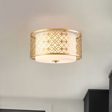 Elstead Lighting Ziggy ZIGGY-F-M-LG Lubų šviestuvas 2x60 W/E27