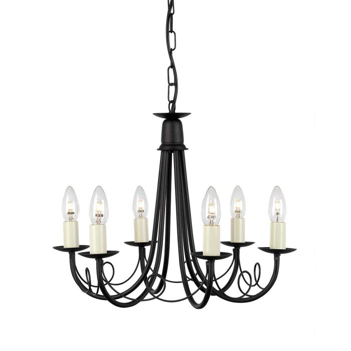 Elstead Lighting-MINSTER-MN6-BLACK-ELSMN6-BLACK
